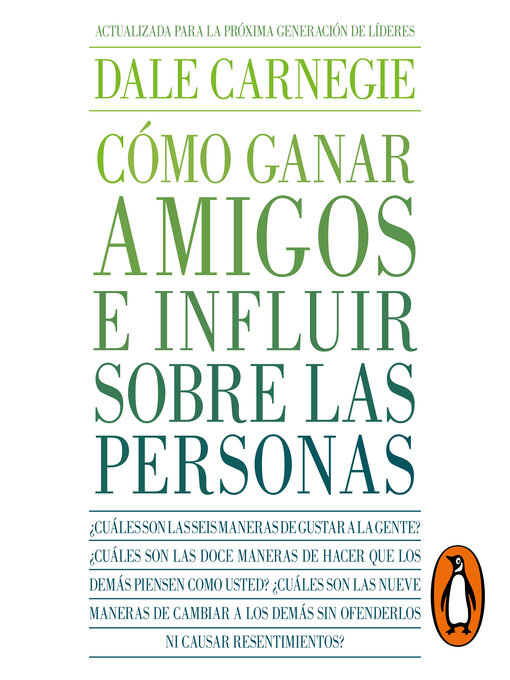 Cover image for Cómo ganar amigos e influir sobre las personas